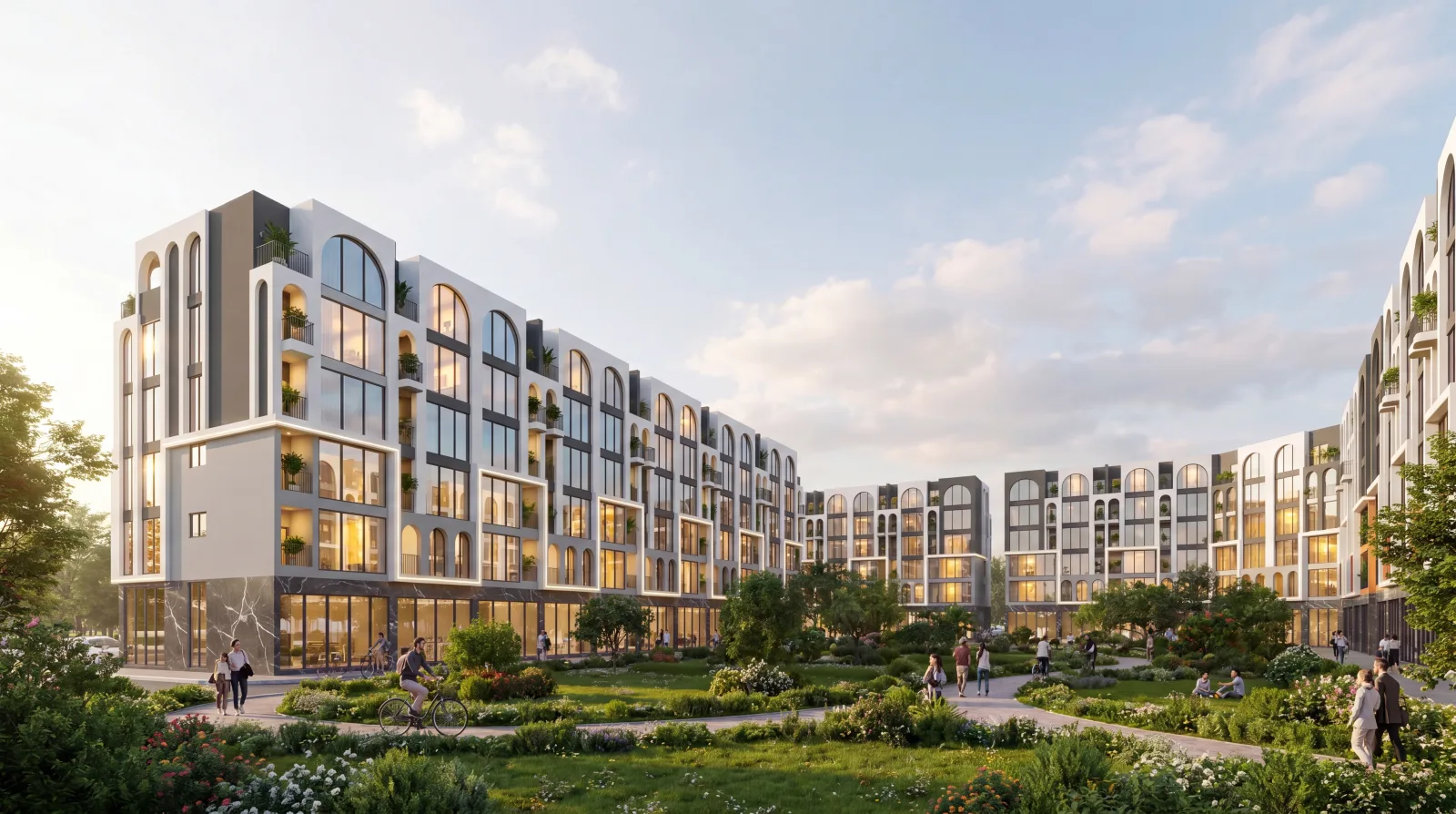 Phối cảnh minh họa dãy liền kề thương mại Marquee Homes tại Lê Chân