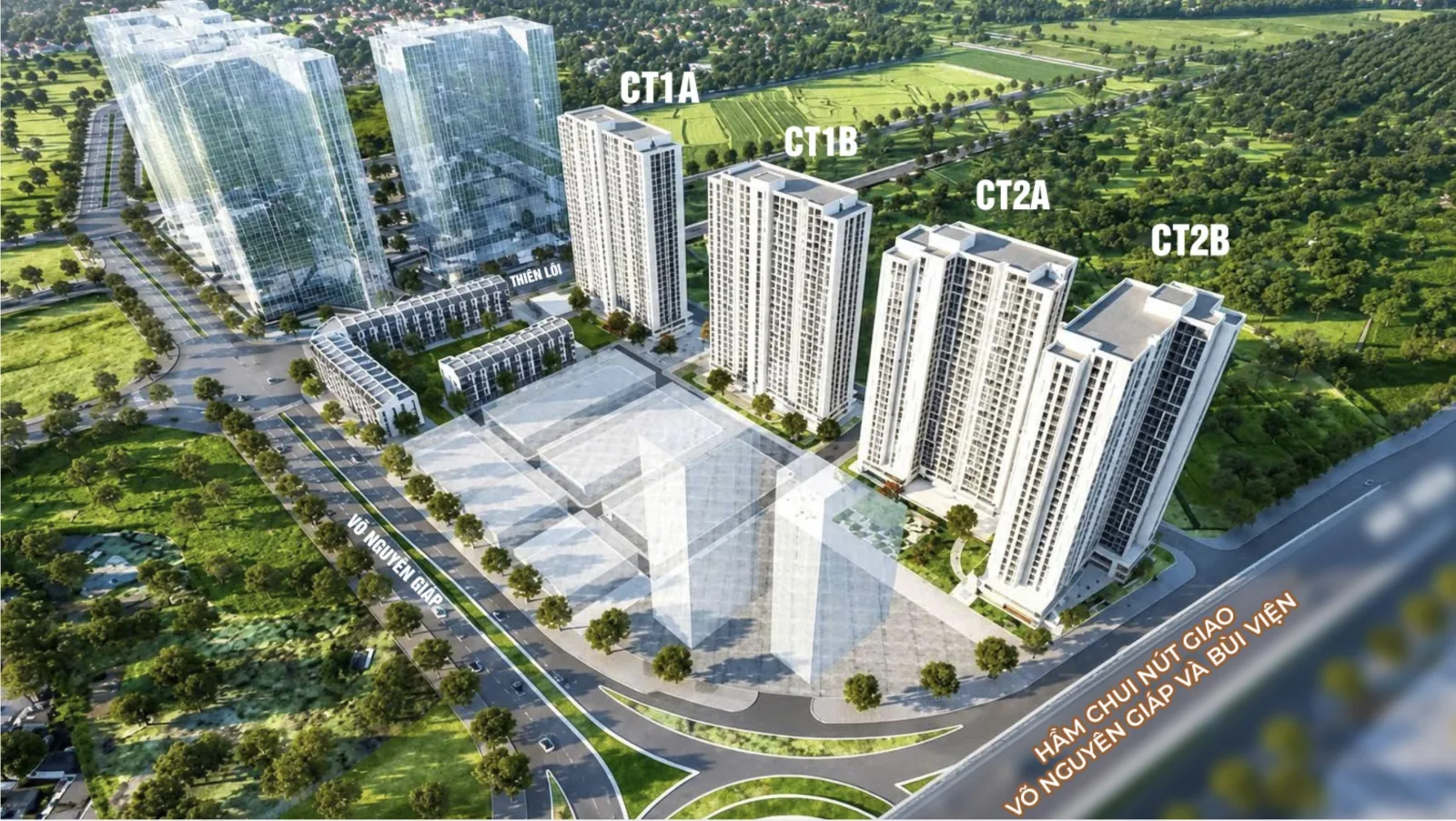 Phối cảnh tổng thể Marquee Homes tại khu vực Lê Chân, Hải Phòng
